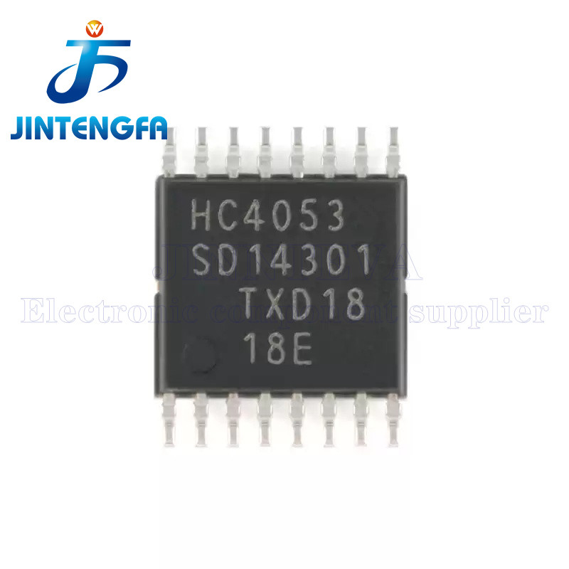 10PCS 74HC4053 74HC4053D 74HC4053PW SOP-16 TSSOP-16 HC4053 Triple 2-channel Analog Multiplexer Degradxer IC SMD ชิป