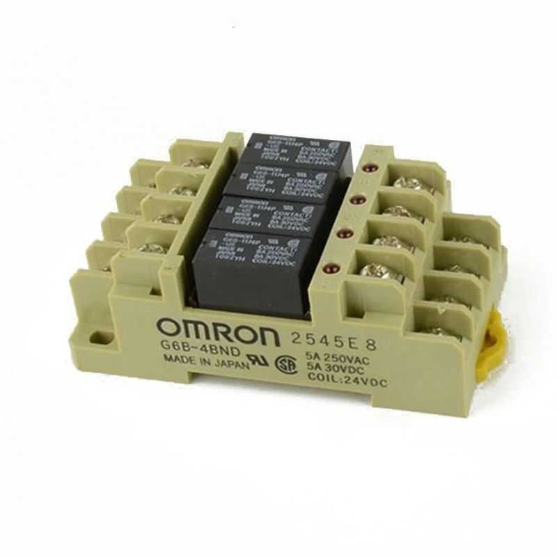 ❤ G6b-4Bnd Electromagnetic DC 24V Compact Terminal Relay With 4 Independent Outputs G6b-1174P