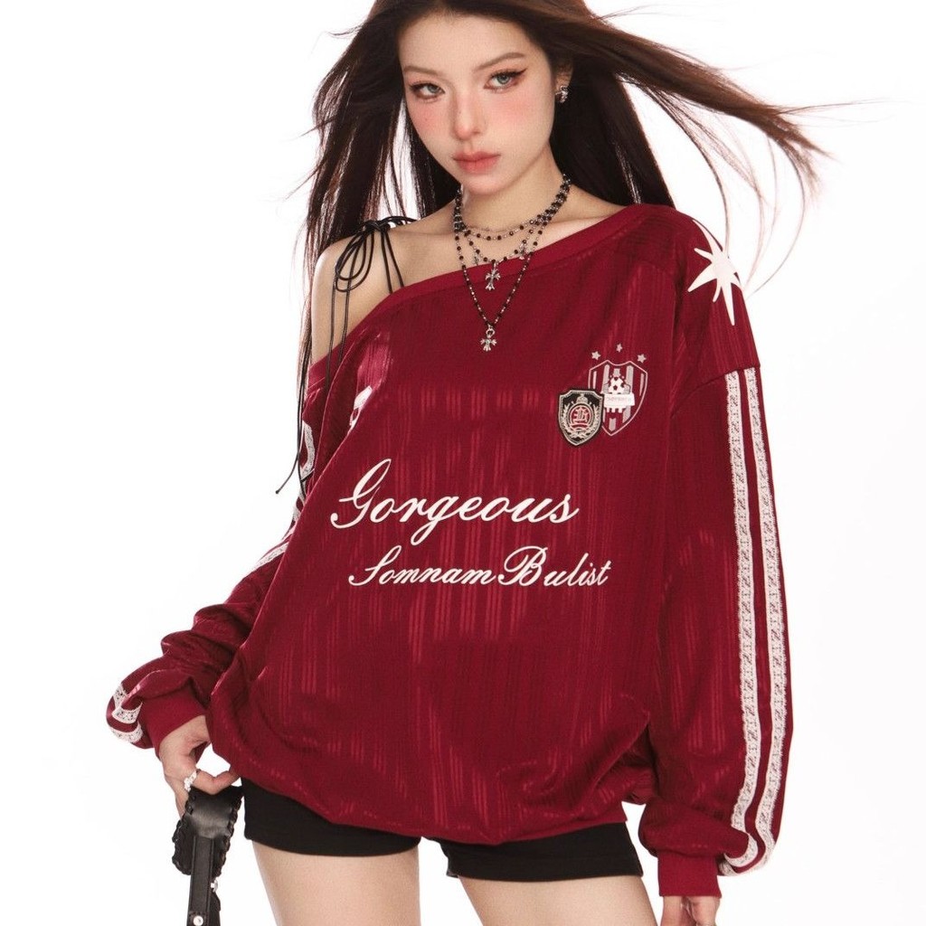 เสื้อกันหนาวแขนยาวสำหรับผู้หญิง สไตล์อเมริกัน กีฬาระบายความร้อนดีไซน์บางเบา – โปรปัง
