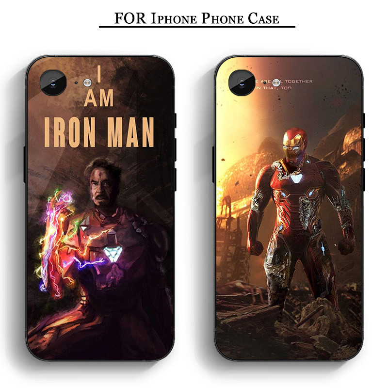 CU108 ironman Marvel iPhone 13 14 15 16 Pro Max Plus Mini 16E Soft Case