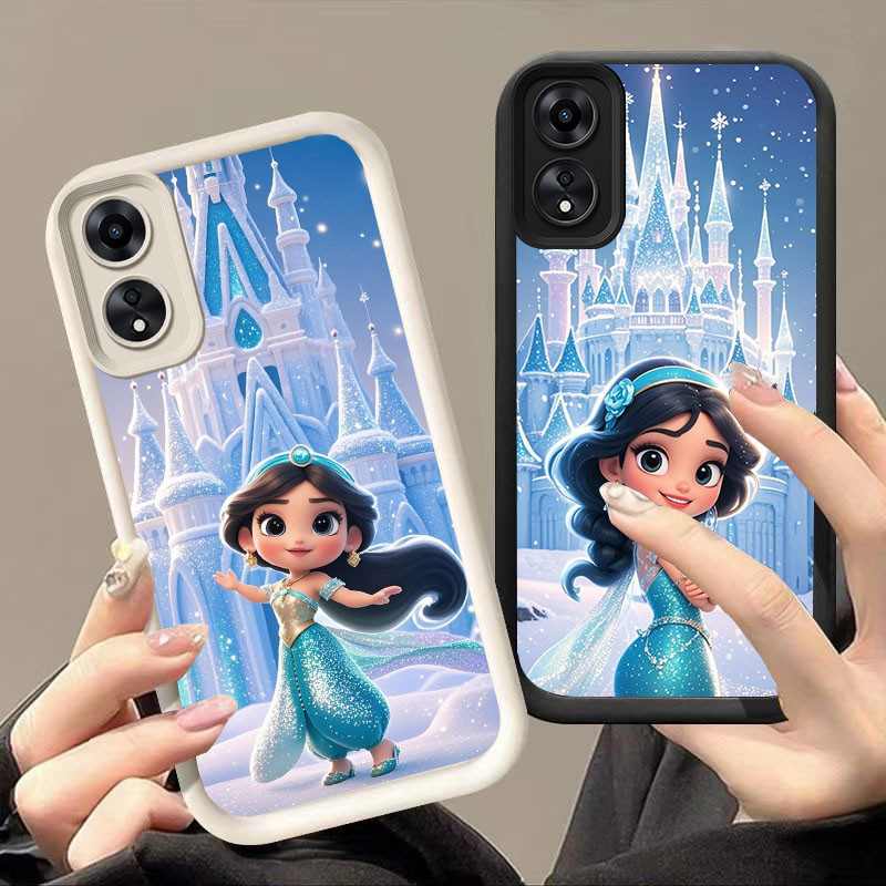 YZ-60 Disney Princess Jasmine สวยมากสําหรับ OPPO A17 A60 A17K A78 F23 A18 A38 A98 A58 5G 4G