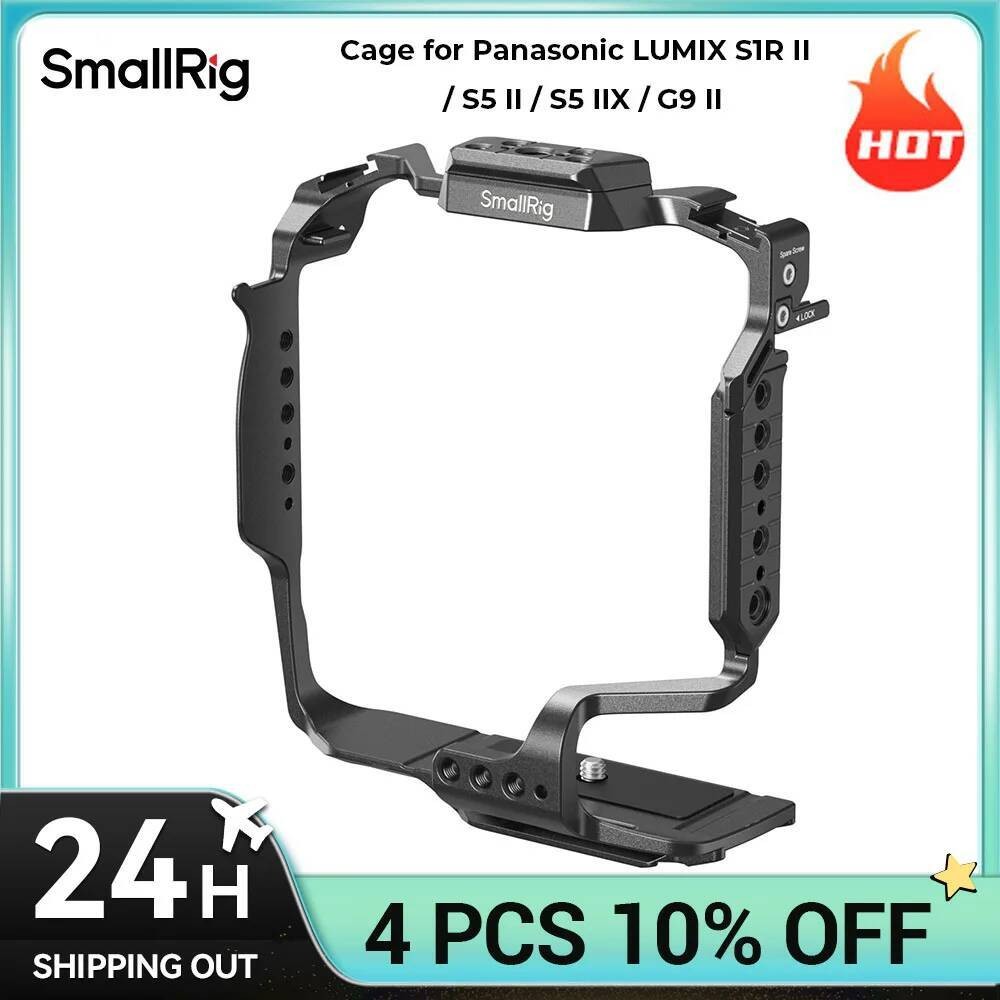 กรง SmallRig สําหรับ Panasonic LUMIX S1R II / S5 II / S5 IIX / G9 II พร้อม DMW-BG1 / DMW-BG2 แบตเตอร