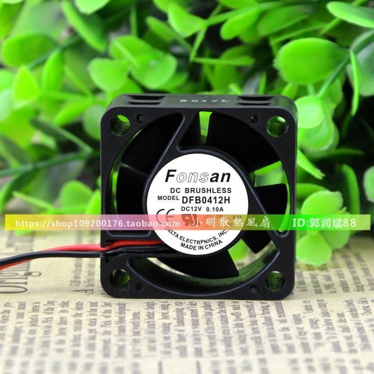 Delta FONSAN DFB0412H 12V 0.10 A 4CM 4020 2-Line พัดลมระบายความร้อน Double Ball