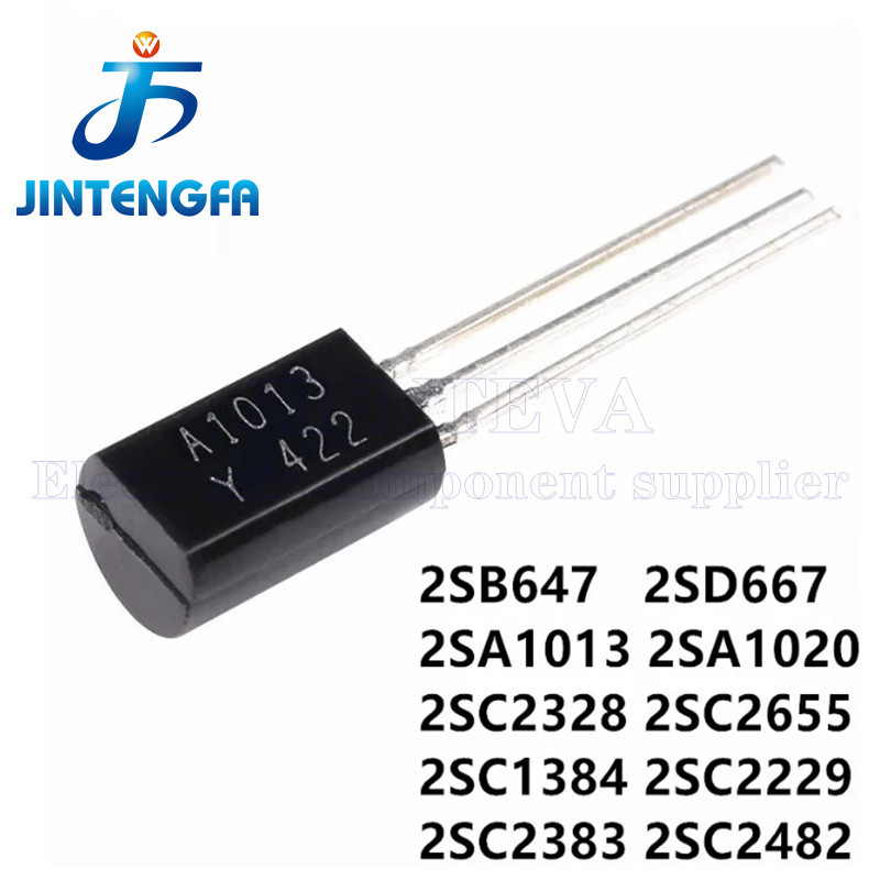 50PCS 2SD667 2SB647 TO-92L 2SA1013 A1020 A1145 A1384 C2229 C2328 C2383 C2482 C2655 C2705 -Y DIP ทราน