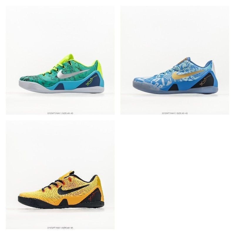 【100% Authentic】NIKE Kobe 9 Low Low top sports basketball shoes sneakers