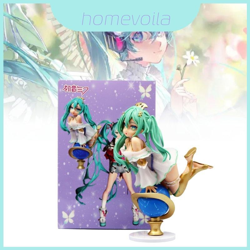 ประณีต Pvc Hatsune Miku รูปสะสม Featuring A Globe Design Ideal Display สําหรับ