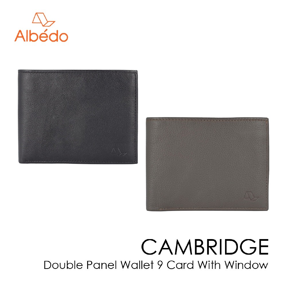 [Albedo] CAMBRIDGE DOUBLE PANEL WALLET 9 CARD WITH WINDOW กระเป๋าสตางค์/กระเป๋าเงิน รุ่น CAMBRIDGE-