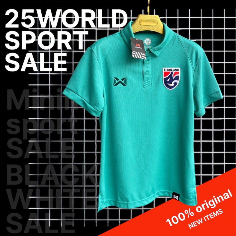 เสื้อโปโลwarrixแท้ WA-222PLACL34พร้อมโลโก้ใหม่สีแบบทอ