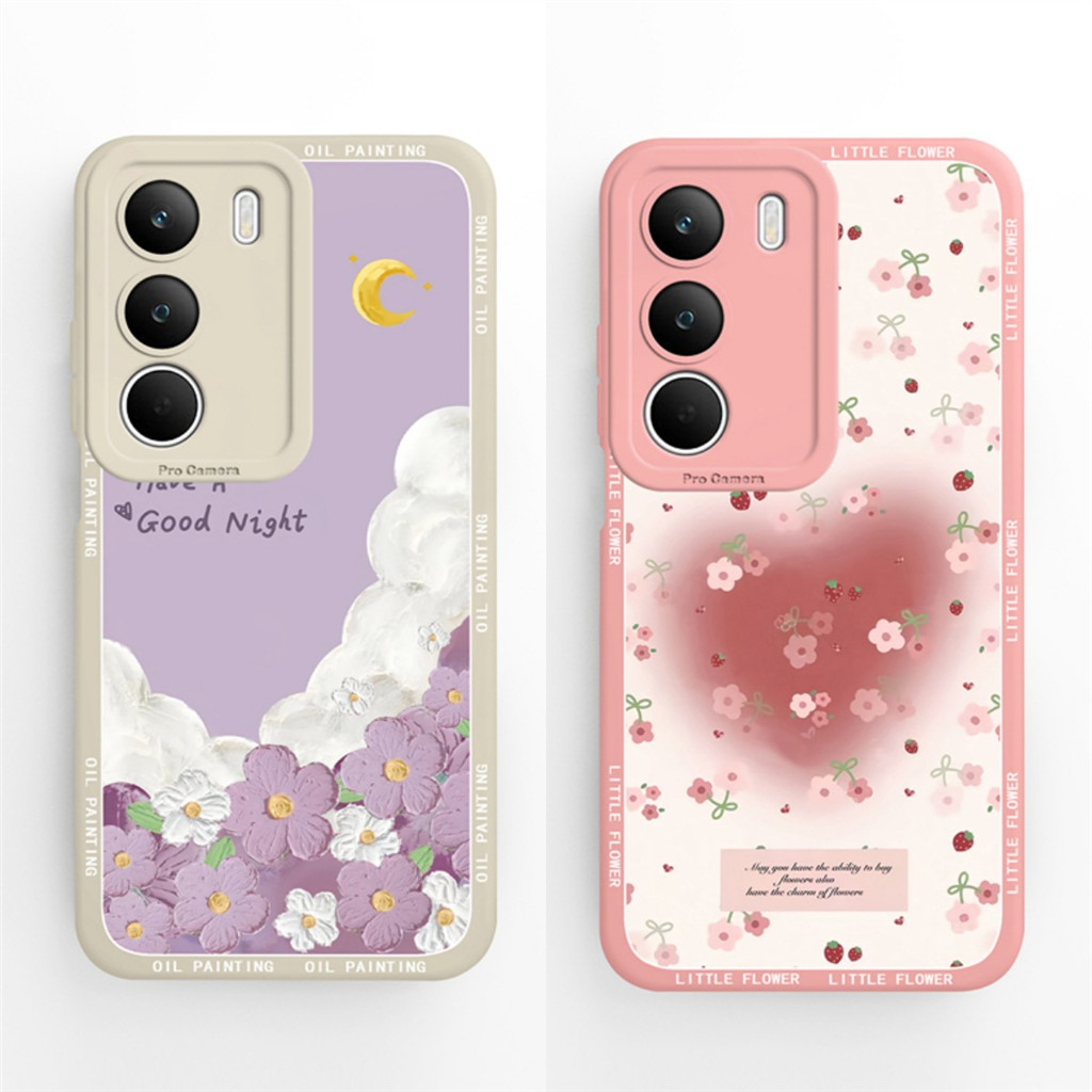 เคสโทรศัพท์สําหรับRealme C71 4Gสวยผีเสื้อดอกไม้สแควร์ซิลิโคนอ่อนนุ่มป้องกันปกหลังสําหรับRealmeC71 C 