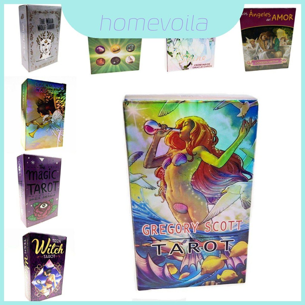 Premium Deck Tarot พร้อมคุณสมบัติ Easytolearn สําหรับ Inspiring Pagan Zen และ Moments