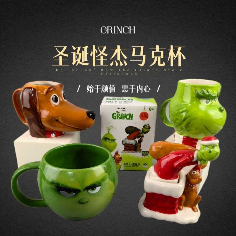 Grinch ของขวัญคริสต์มาส grinch grinch ของขวัญคริสต์มาส grinch แก้วเซรามิค grinch ถ้วยกาแฟ grinch ถ้ว