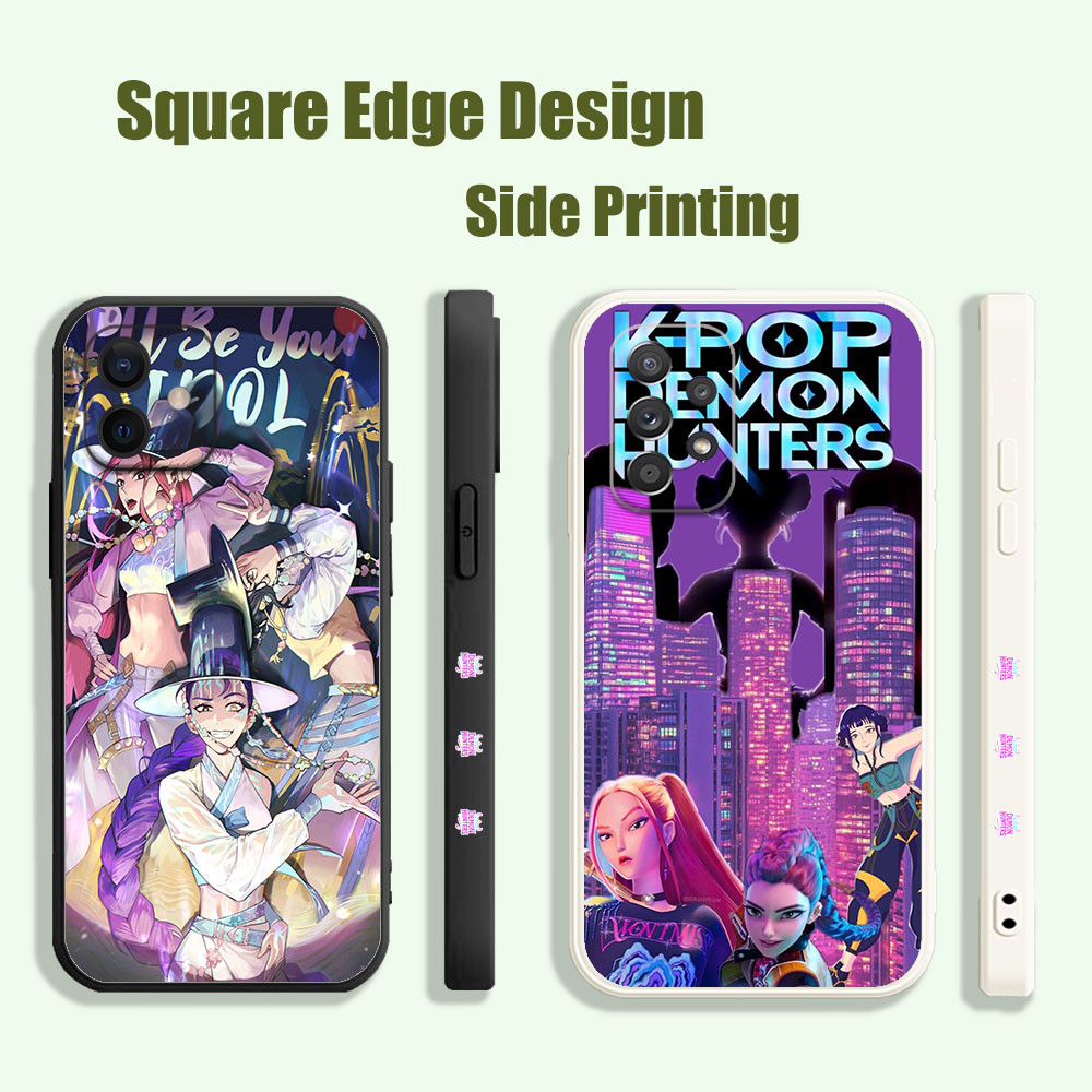ปลอกสําหรับ OPPO Reno5 Z OPPO A94 A8 A31 A5 2020 A1K A7X A52/A72/A92kpop Demon Hunters สีชมพู XWC84 