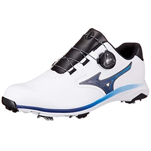 [Mizuno] รองเท้ากอล์ฟ Nexrite GS Boa Spike 51GM2115 Men's White/Navy 25.5 cm 3E ยี่ห้อใหม่แท้ p