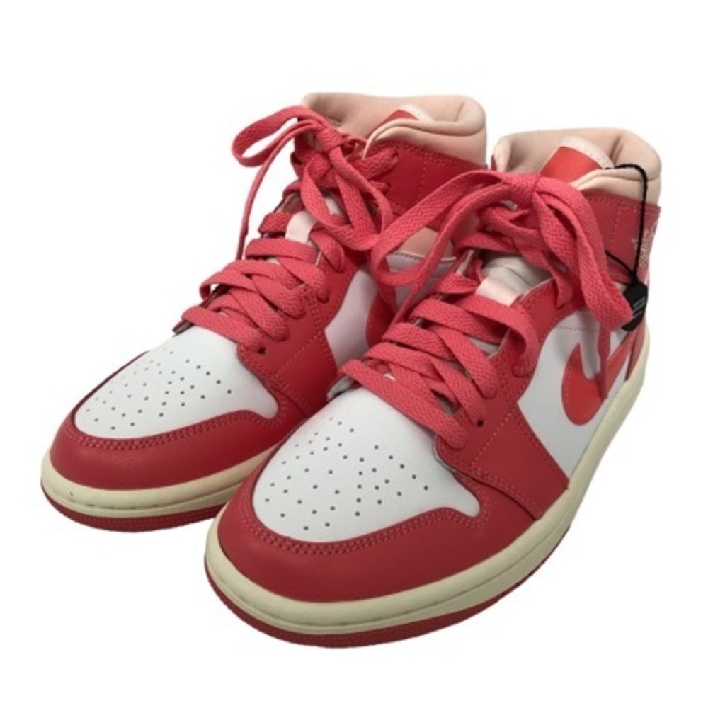 Nike high cut sneakers 23 pink white bq6472-186 Direct from Japan Secondhand