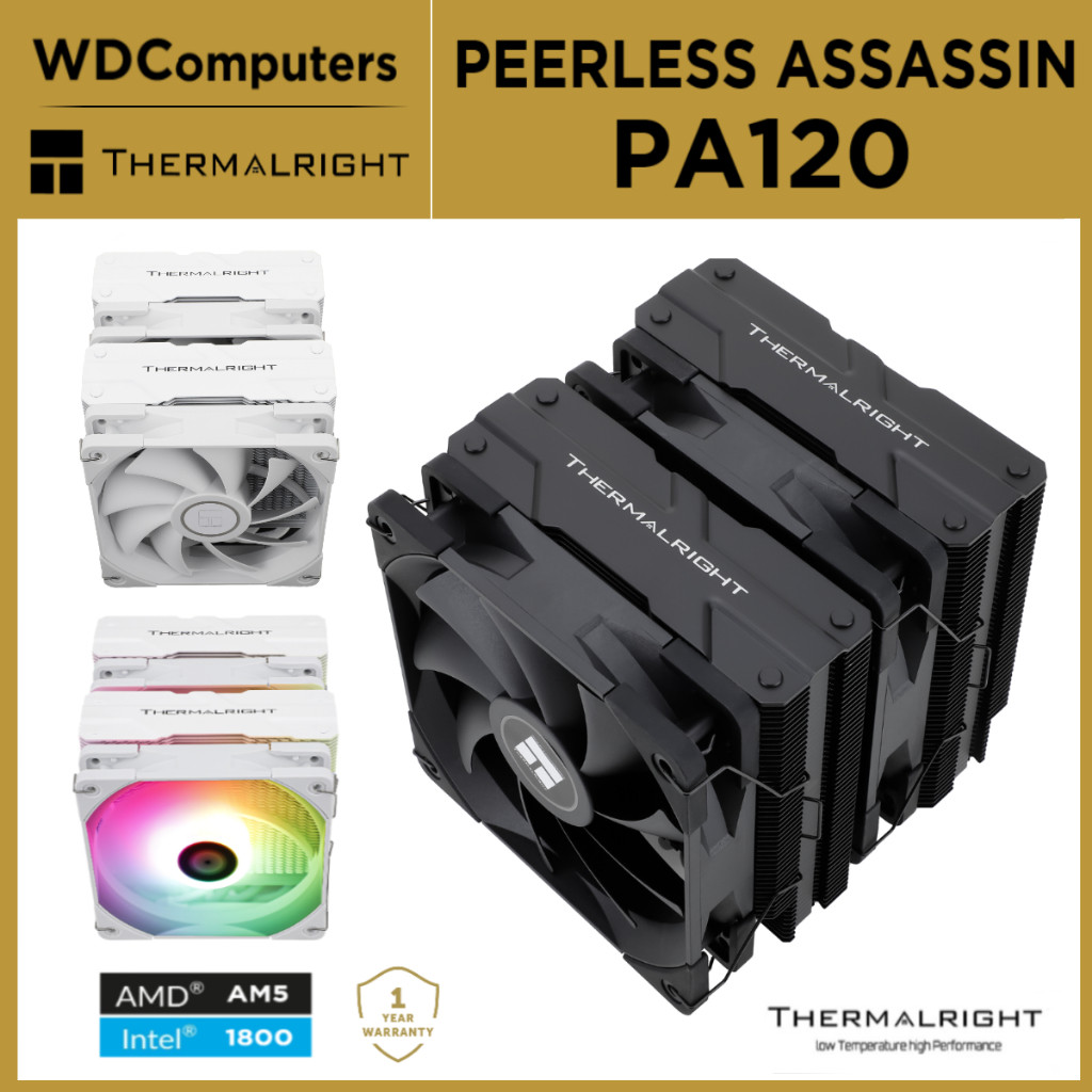 Thermalright Peerless Assassin 120 PA120 CPU Air cooler สําหรับ intel AM4 AM5 LGA 1700 พร้อม