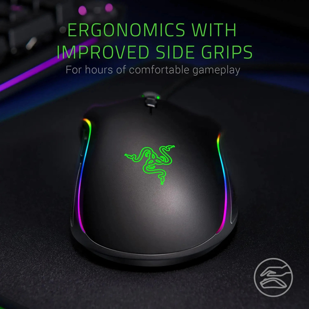 Mamba Razer ELITE 5g 16000 DPI เมาส์สำหรับเล่นเกมส์แบบมีสาย, เซ็นเ