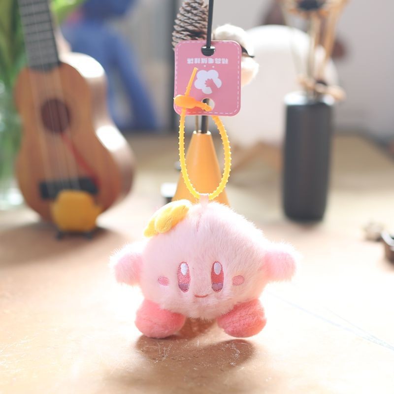 ตุ๊กตา Enchanting Kirby พวงกุญแจตุ๊กตาอุปกรณ์เสริมนุ่มพิเศษสําหรับกระเป๋าเป้สะพายหลังและกระเป๋าตกแต่งสีสนุก