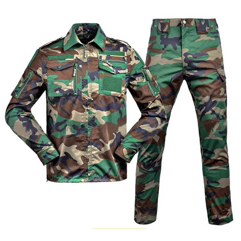 เสื้อยุทธวิธีชุดกางเกง 431 การต่อสู้ BDU Uniform Camo การฝ