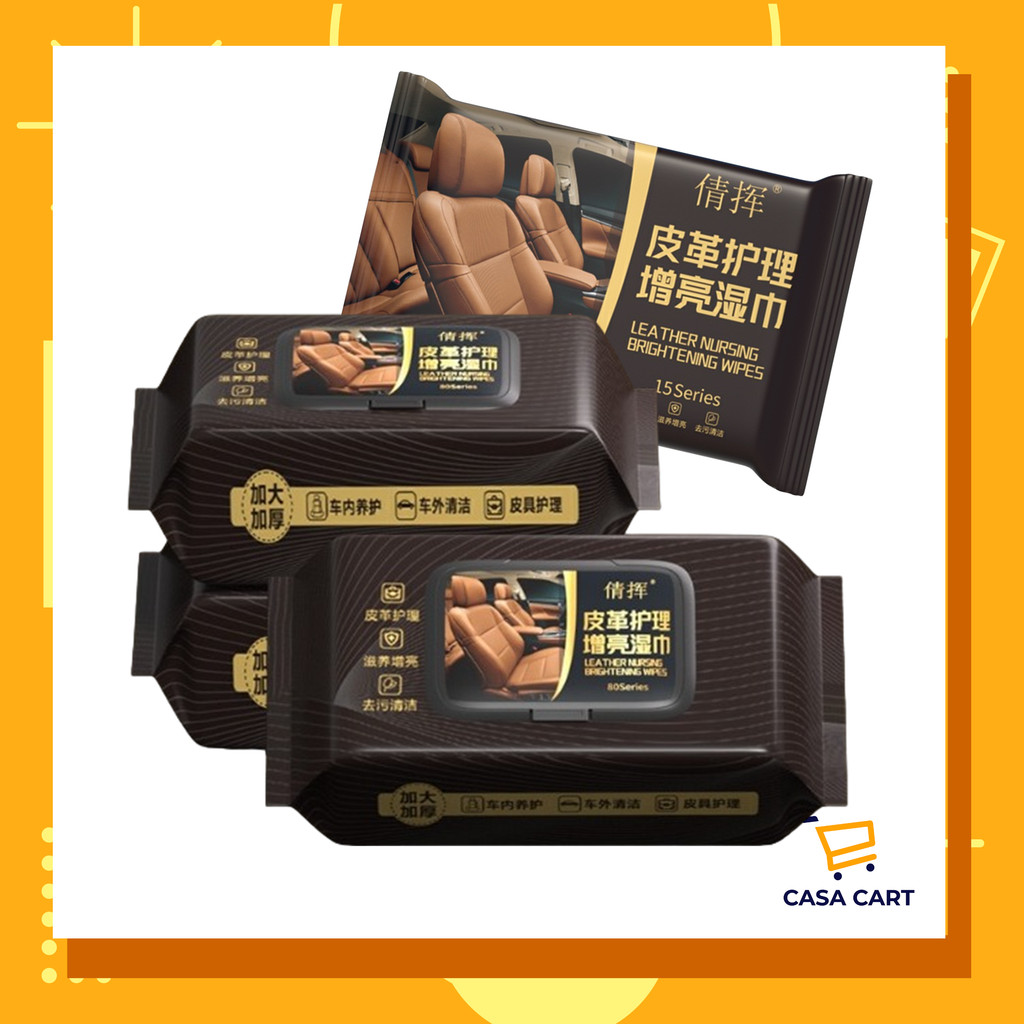 CASA CART ผ้าทําความสะอาดภายในรถยนต์สําหรับเบาะหนังพลาสติกกระดานสะสมรถยนต์