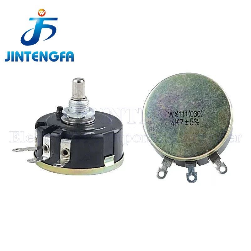 1PCS WX111 WX030 Single Loop Wirewound Potentiometer 3Pin 3W 1K 1.5K 2.2K 4.4K 10K 22K 47K Ohm R JIN
