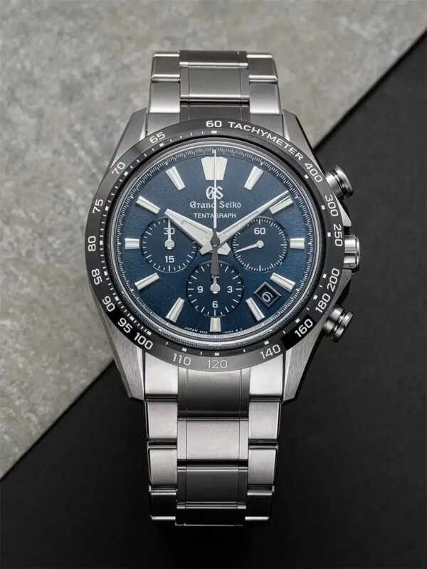 ❤ ใหม่หรูหรา ND Grand Seiko Slgc001g Tentagraph Evolution 9คอลเลกชันสายเหล็ก Chronograph นาฬิกา