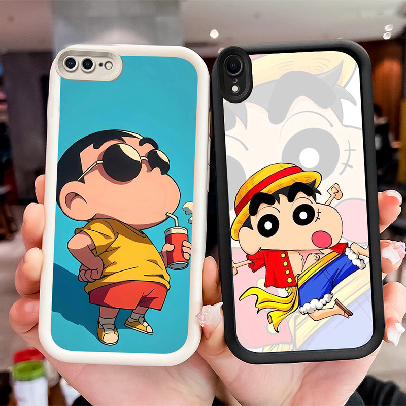 เคสกันกระแทกสําหรับ iPhone XR X XS 6 7 8 Max Plus WF10 เครยอนชินจัง