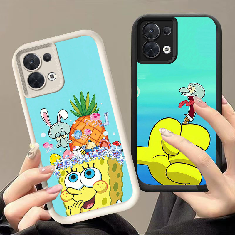 YZ-182 SpongeBob Squidward ปลอกกันกระแทกสําหรับ OPPO Reno 8 8Z 7Z F21S F21 7 Pro Lite 5G