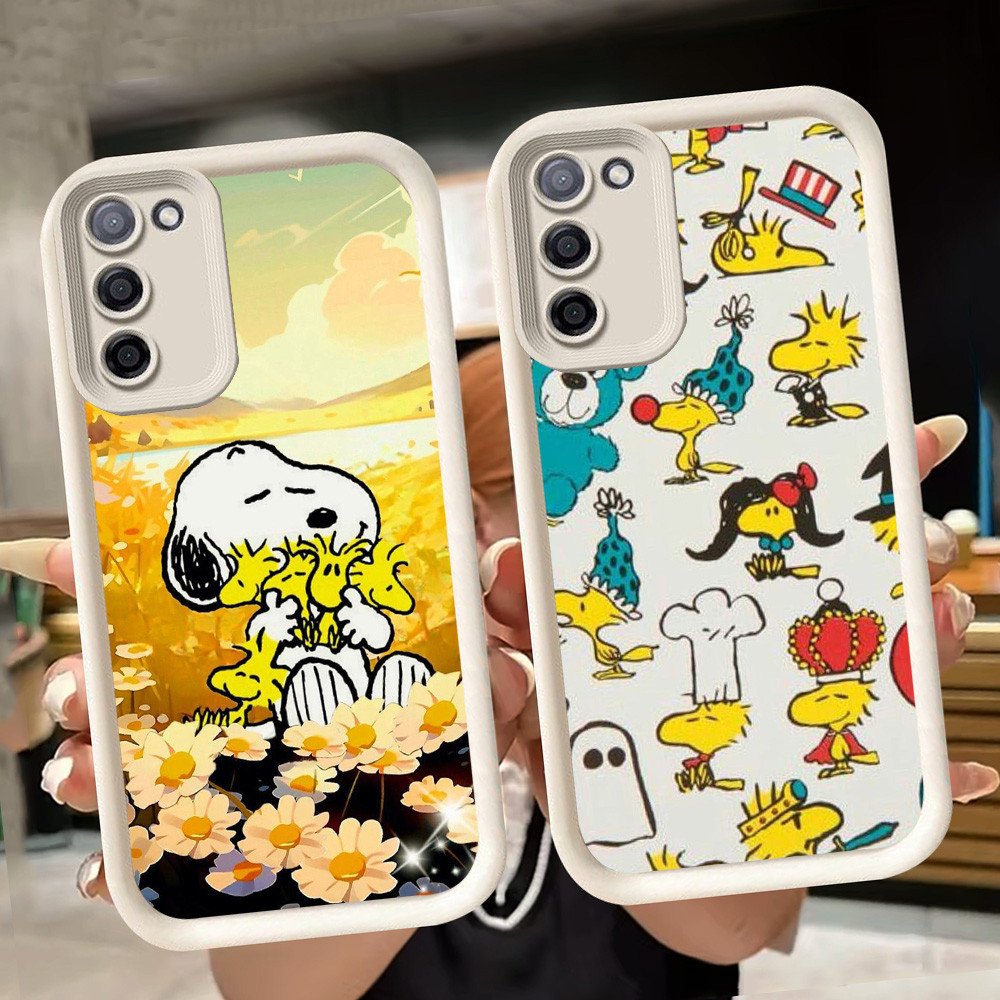 ปลอกอ่อนสําหรับ Samsung M02 A03S A51 J4 M02S F02S J6 Plus A02 A71 A02S A03 Core A31 สีขาว Q43 Woodst