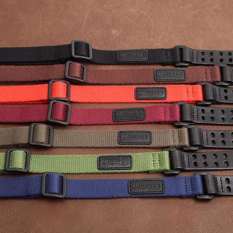 CS174 สายคล้องคอและไหล่หนังและผ้าฝ้ายปรับได้ สำหรับกล้องฟิล์ม Rollei Rolleiflex TLR