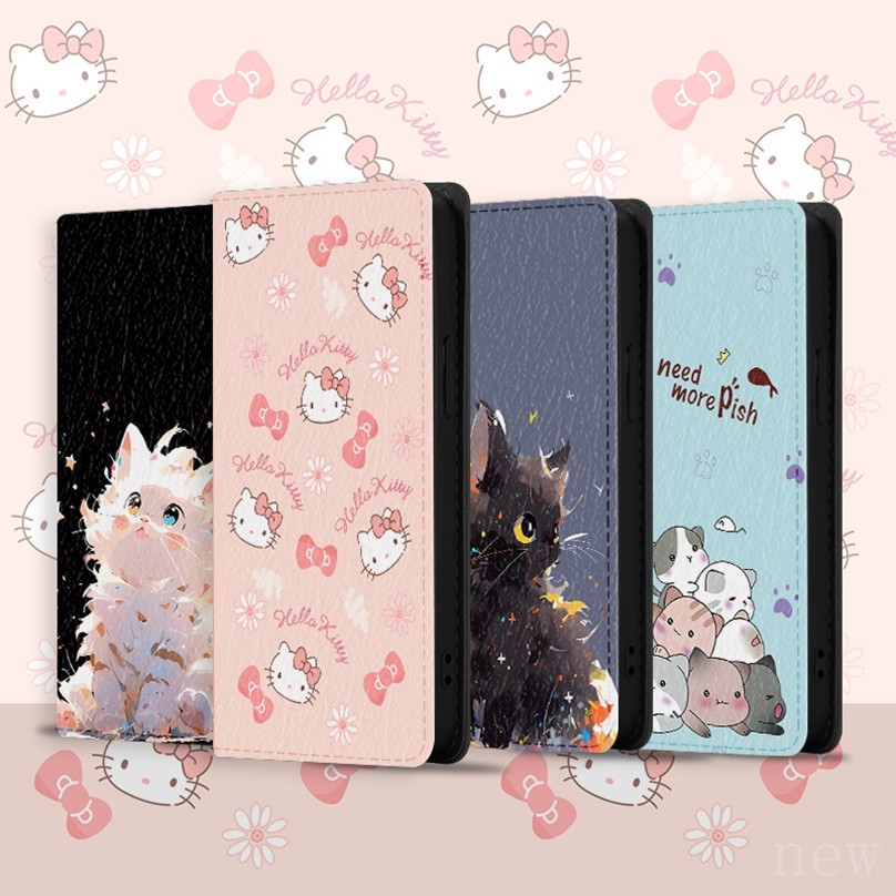 เคสหนังระดับไฮเอนด์เหมาะสําหรับ Vivo V40 Pro V50 lite V40E เคสโทรศัพท์แมวน่ารัก