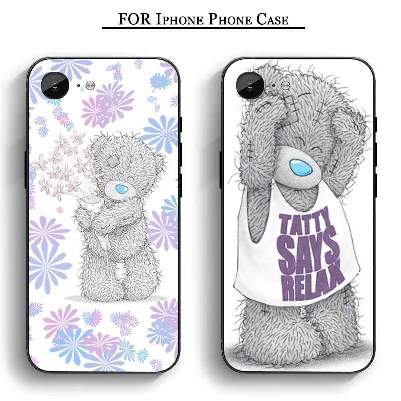 QL154 Teddy Me To You Bear iPhone 11 12 Pro Max Mini 6 7 8 Plus Plus 6S X XS Max XR SE Soft Case