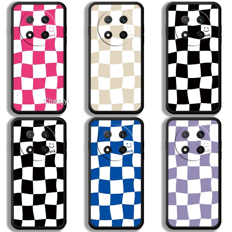 Creative สีดําสีขาวกระดานหมากรุกกันกระแทกสําหรับ Honor X9 4G