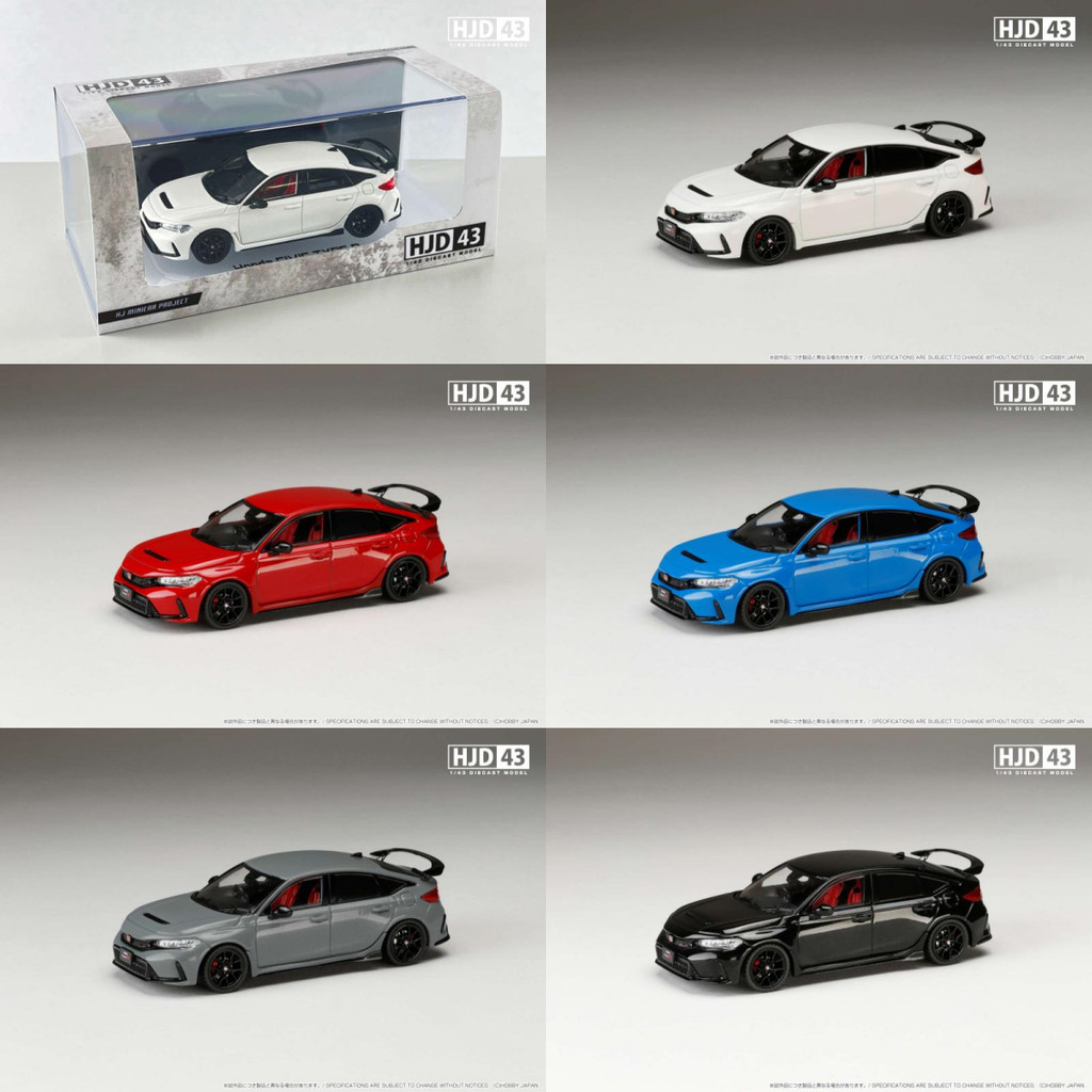 พร้อมสต็อก HJ IG Hobby Japan 1: 43 Honda Civic TYPE R FL5 โมเดลรถ Out of Print Car Model