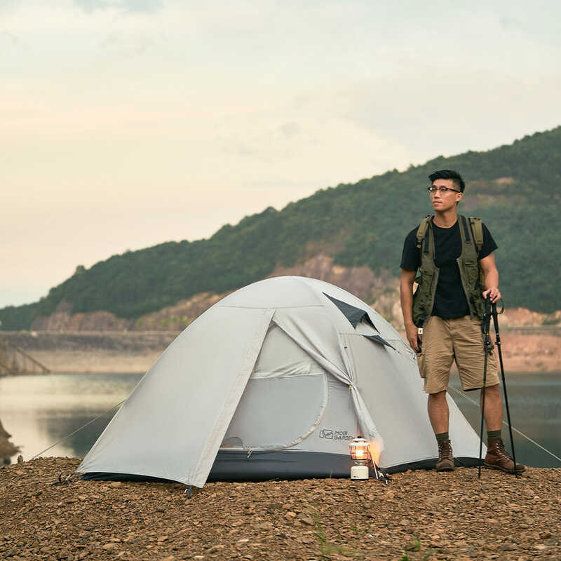 MOBI GARDEN Camping 2-4 Persons Lightweight Backpacking Tent Waterproof Windproof Outdoor