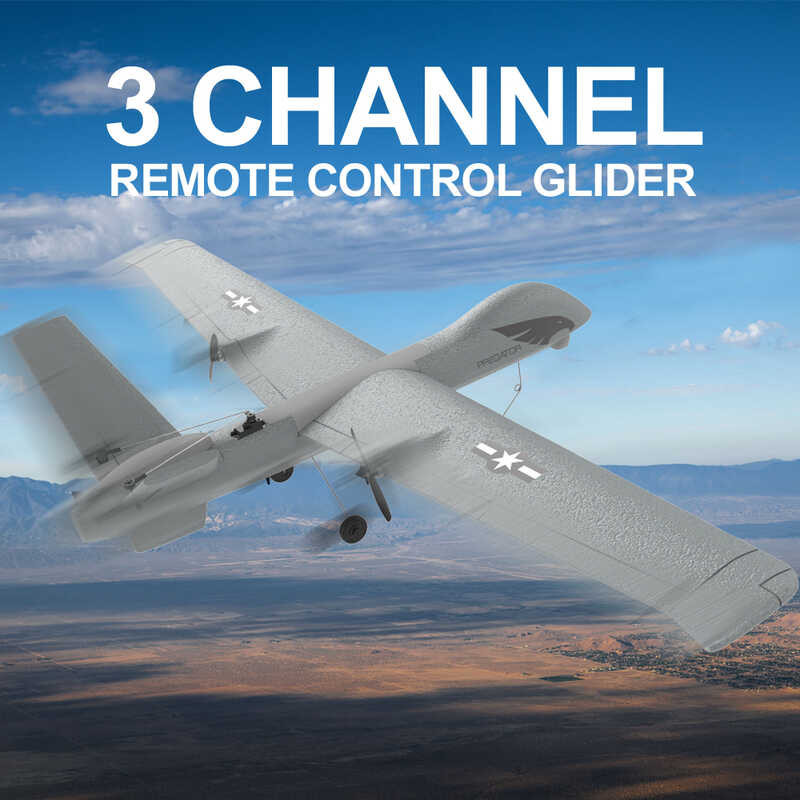 ➧ Z55 2.4G RC เครื่องร่อน 3Ch EPP โฟม Gyro เสถียรภาพอัตโนมัติ
