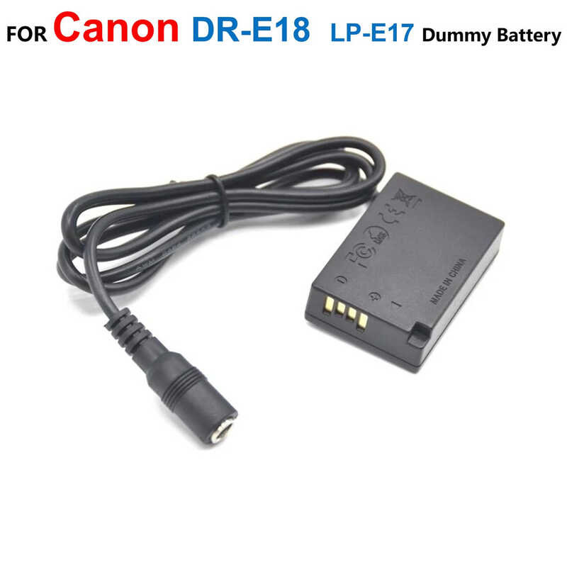 DR-E18 7 DC Coupler Adapter LP-E17 Dummy Battery For Canon EOS RP 750D Kiss X8i X9i R10 760D T6S