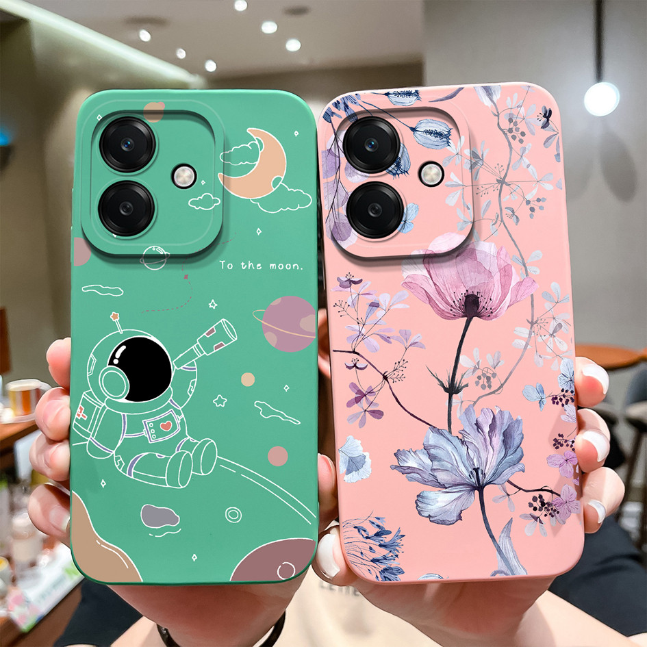 เคสโทรศัพท์สําหรับoppo A3X 4G 5Gปลอกแฟชั่นนักบินอวกาศซิลิโคนป้องกันปกหลังสําหรับOppoA3X A3 X 4G 5GกันชนCapa