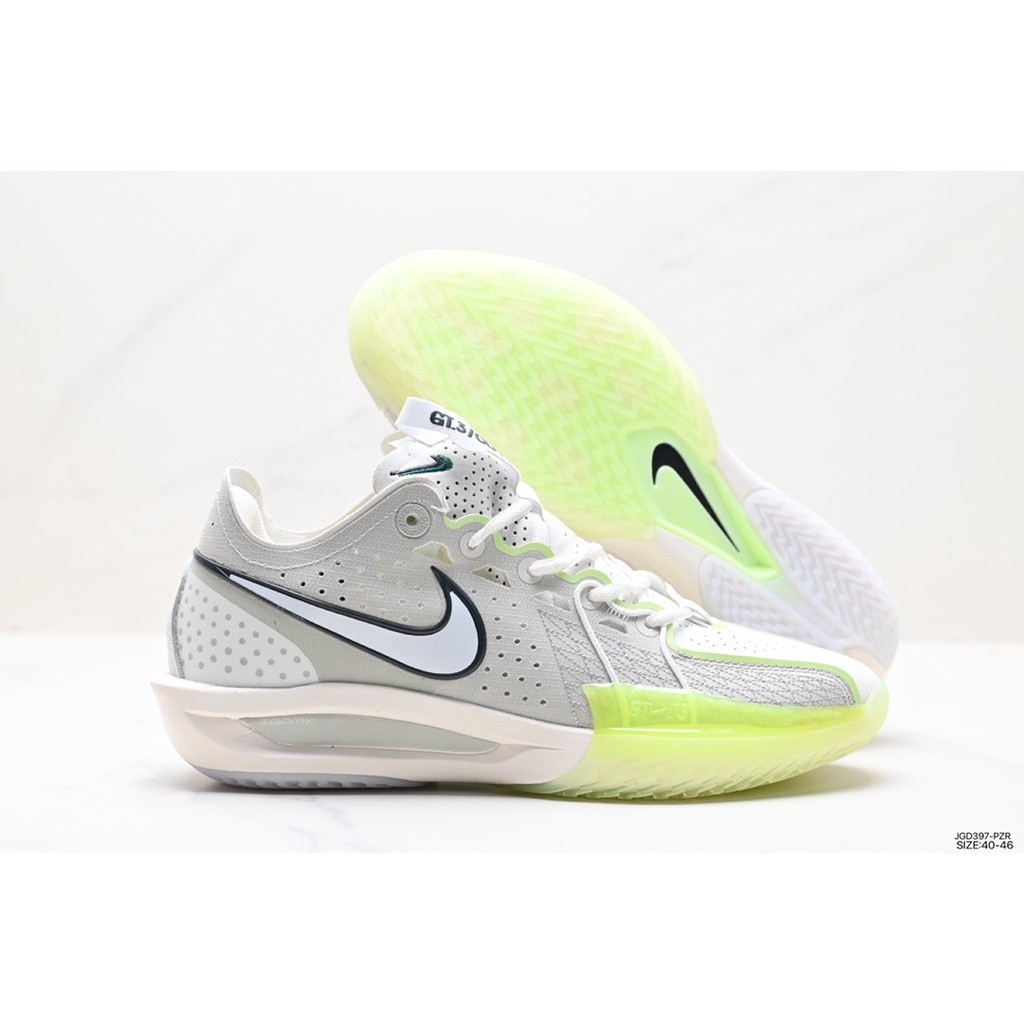 Nike Air ZOOM GT CUT 3 รองเท้ากีฬา รองเท้าบาสเก็ตบอล ระบายอากาศ กันลื่น สีพื้น ของแท้ 100% สําหรับผ