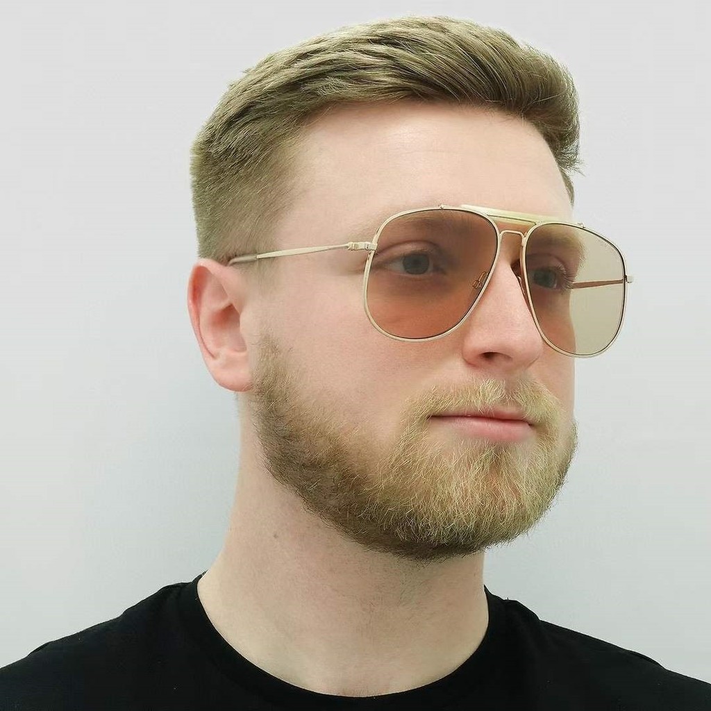 แฟชั่นเทรนด์วินเทจแว่นตากันแดด 2024 0557 กรอบไทเทเนียม U