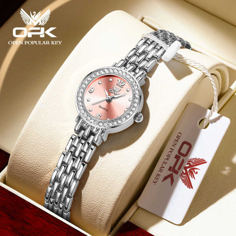 ❤ 【แท้ 100%】Opk ผู้หญิง กัน น้ำ Casual เหล็กกล้าไร้สนิม ของแท้ กันน้ำ แฟชั่น นาฬิกา