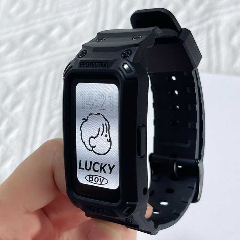 Transparent Glacier Armor Strap For Huawei Band 10 Strap / Huawei Band Strap / Huawei Band 8 Strap