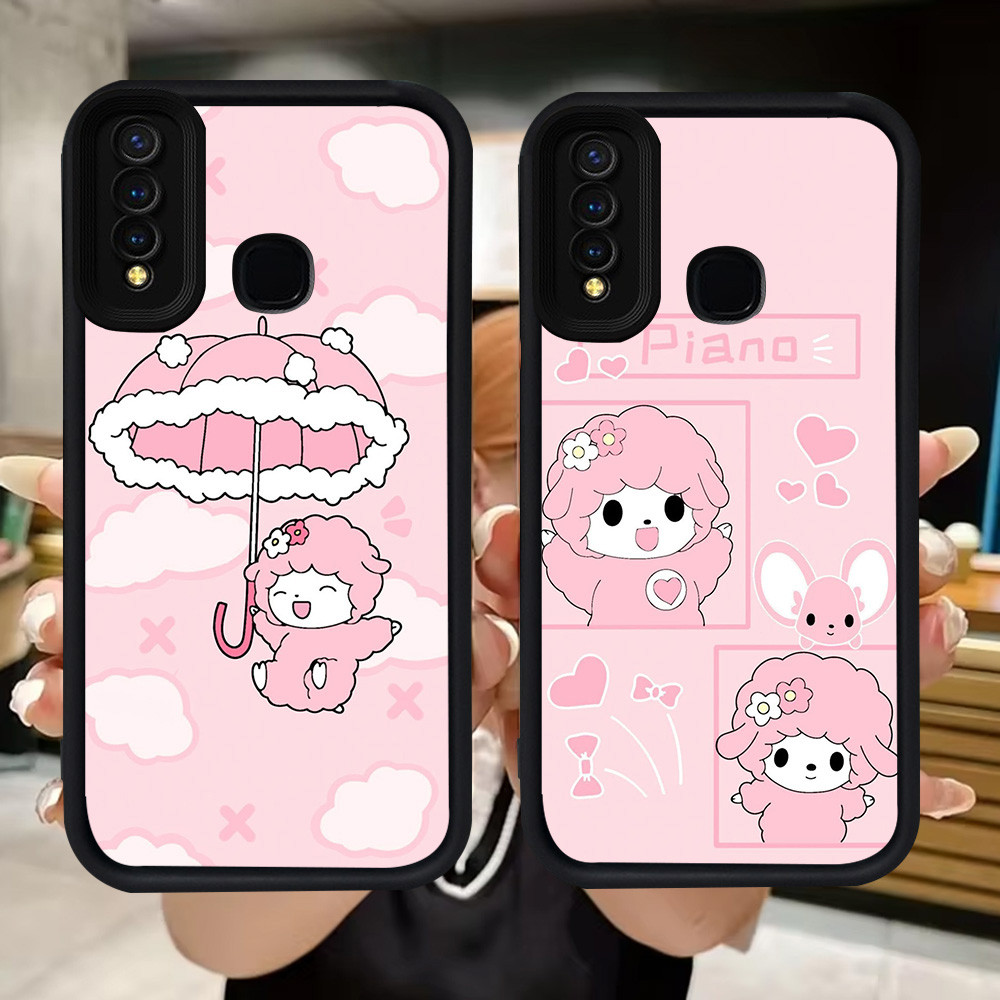 Q7 เปียโนหวานปลอกอ่อนสําหรับ VIVO Y30 Y50 Y19 V9 Y95 Y93 Y12 Y91 Y30i Y15 Y17 Z1 Pro Y91C