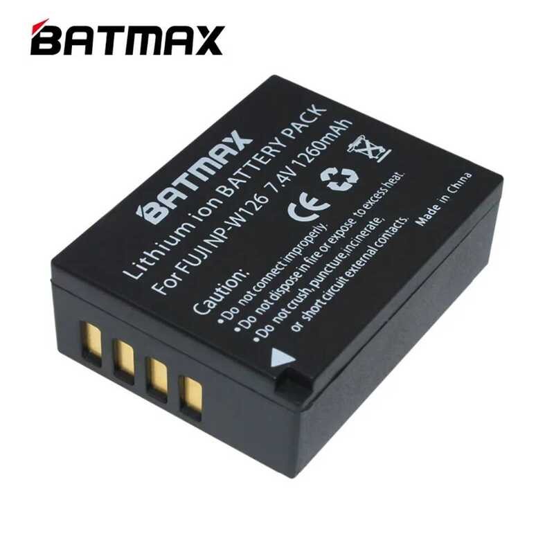 ▥ Np-W126 (1260Mah) W126แบตเตอรี่สำหรับ Fujifilm X-E1 Xe1 X-E2 Xe2 X-A1 X-M1 X-M2 X-T1 Xt1 X-Pr