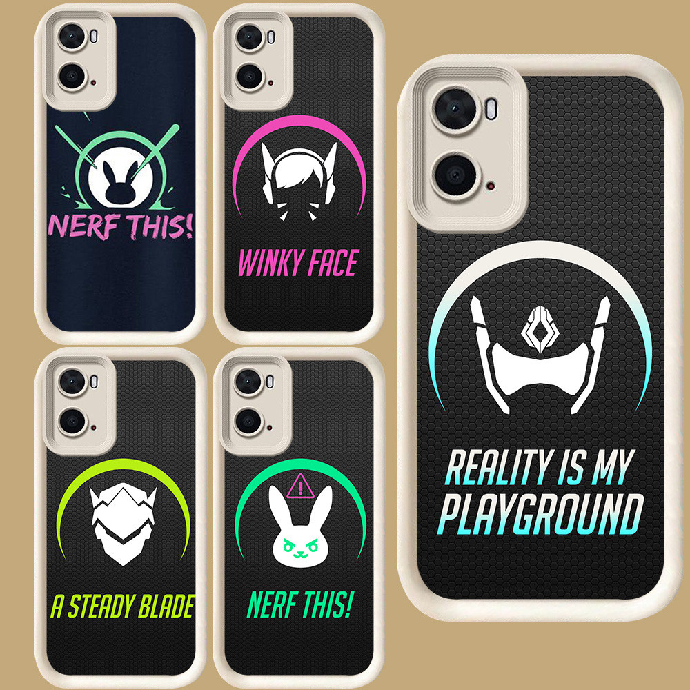 R118 Overwatch Game Casing สําหรับ OPPO A57s A36 A77 A77s A96 A57e A57 A76 สีขาว