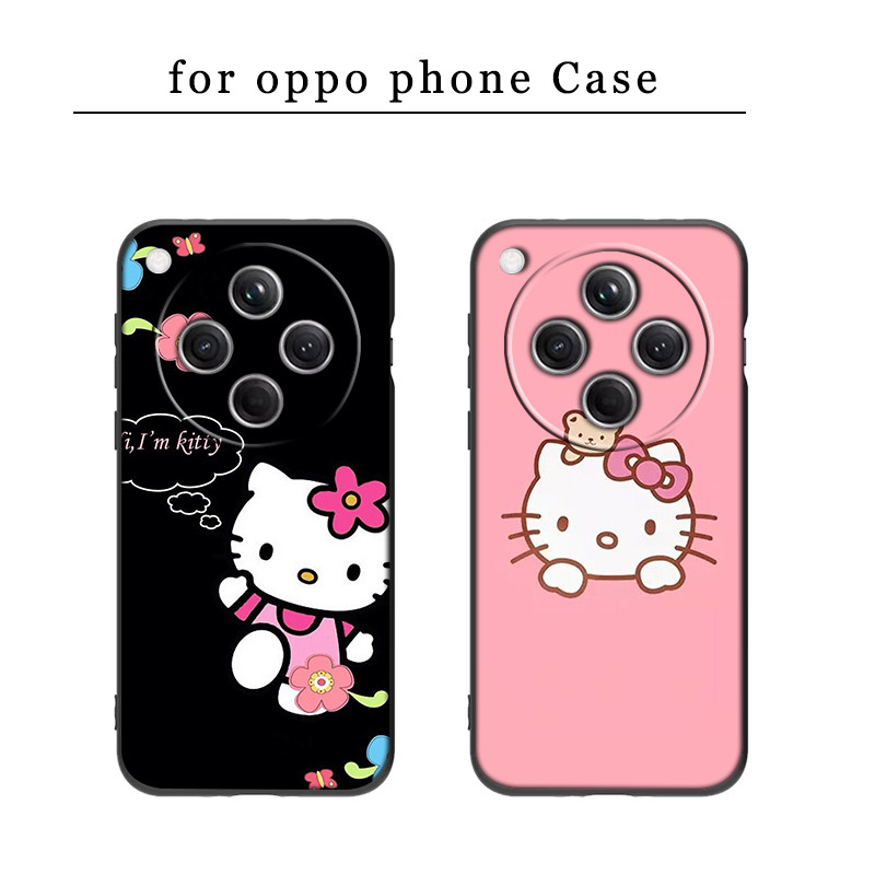 QL124 น่ารัก Hello Kitty OPPO A57 4G A5S A7 A8 A31 A60 A76 A77 A80 A91 F15 F3 A92 A93 A72 A52 A94 นุ