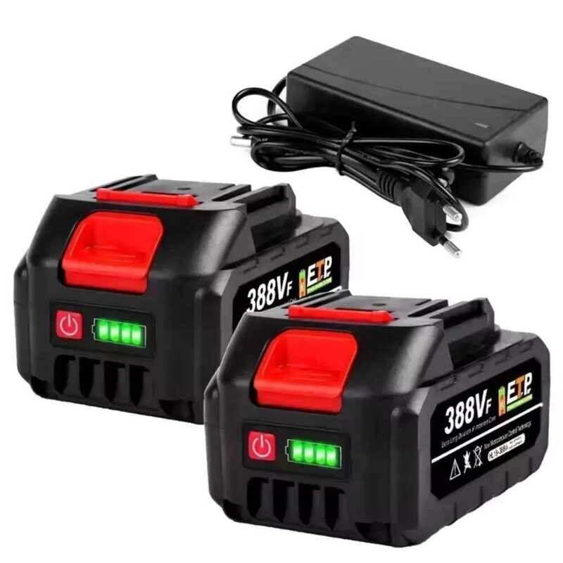แบตเตอรี่ลิเธียมไอออนขนาดใหญ่ 18V 388VF 15000mAh สำหรับสว่านไร้สายและประแจ