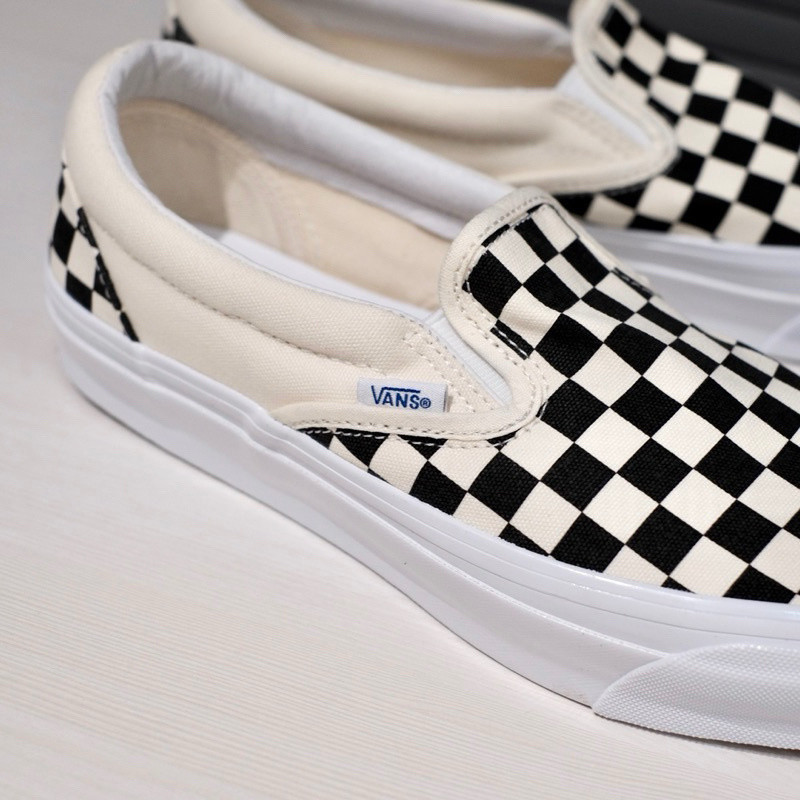 ♞,♘Vans slip on blackwhitted shoes 2025
