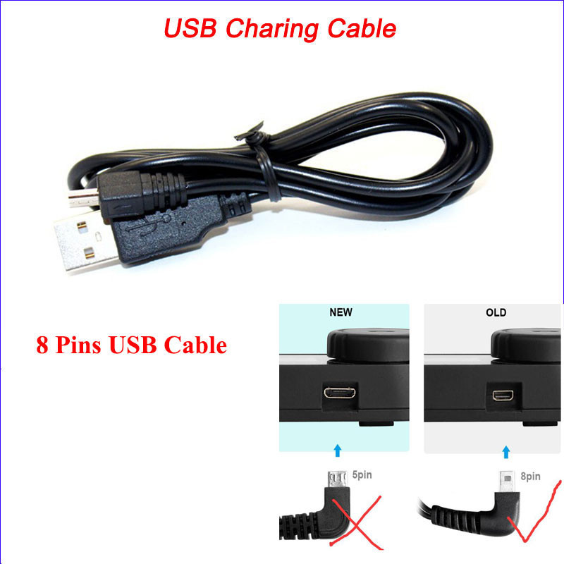 T-com 8 Pins อุปกรณ์เสริมสายชาร์จ USB สําหรับ T-COMVB T-COMSC รถจักรยานยนต์บลูทูธอินเตอร์คอม