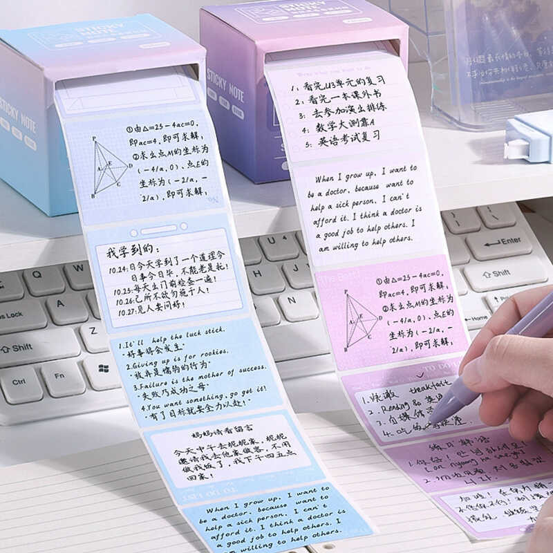 Notepad สติกเกอร์สติกเกอร์ฉลากกาวเต็มดึงออกสติกเกอร์บันทึกความง