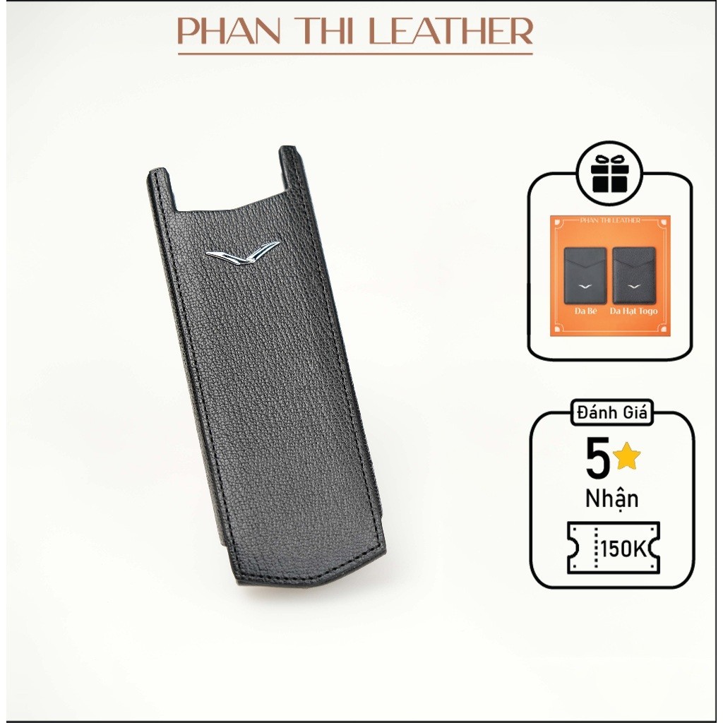 Vertu Signature S Leather Phone Case หนังแพะฝรั ่ งเศส